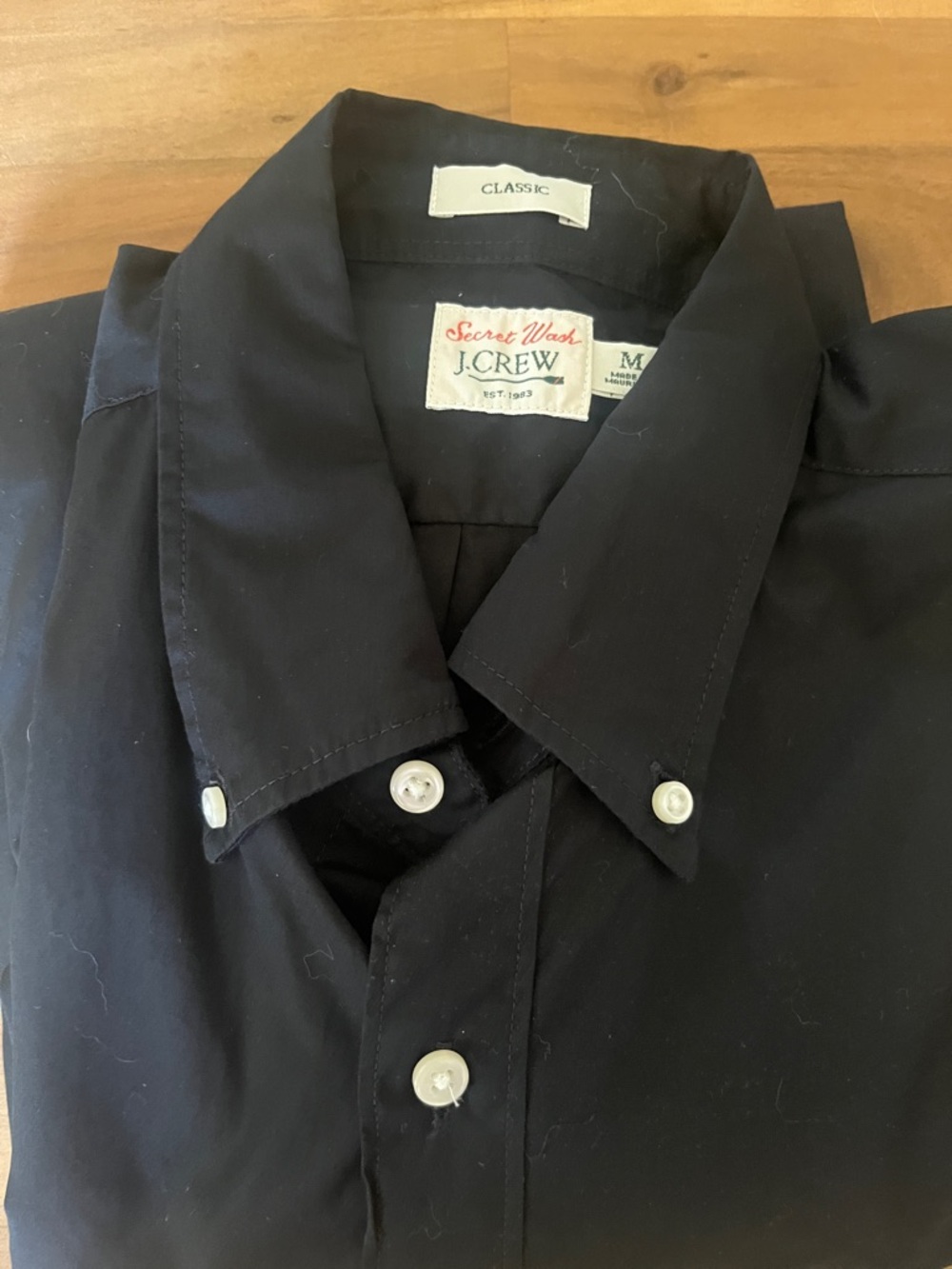 J. Crew Men's Button-Down Shirt in Black